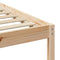 vidaXL Bed Frame with Bedside Tables with Headboard Brown 135 x 190 cm
