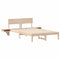 vidaXL Bed Frame with Bedside Tables with Headboard Brown 120 x 190 cm