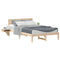 vidaXL Bed Frame with Bedside Tables with Headboard Brown 120 x 190 cm