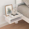 vidaXL Bed Frame with Bedside Tables White 90 x 200 cm Solid pine wood