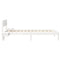 vidaXL Bed Frame with Bedside Tables White 90 x 200 cm Solid pine wood