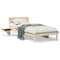 vidaXL Bed Frame with Bedside Tables Brown 80 x 200 cm Solid pine wood