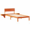 vidaXL Bed Frame with Bedside Tables Wax brown 80 x 200 cm