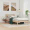 vidaXL Bed Frame with Bedside Tables Brown 90 x 190 cm Solid pine wood