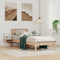 vidaXL Bed Frame with Bedside Tables Brown 75 x 190 cm Solid pine wood