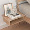 vidaXL Bed Frame with Bedside Tables Brown 75 x 190 cm Solid pine wood