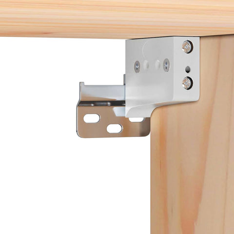 vidaXL Bedside Table Brown 50 x 32.5 x 24 cm Solid pine wood