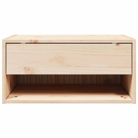 vidaXL Bedside Table Brown 50 x 32.5 x 24 cm Solid pine wood