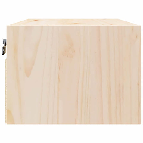 vidaXL Bedside Table Brown 50 x 32.5 x 24 cm Solid pine wood