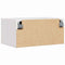 vidaXL Wall-mounted Bedside Table 2 pcs White 50 x 32.5 x 24 cm
