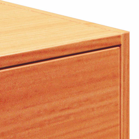 vidaXL Wall-mounted Bedside Table Wax brown 50 x 32.5 x 24 cm