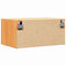 vidaXL Wall-mounted Bedside Table Wax brown 50 x 32.5 x 24 cm