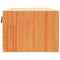 vidaXL Wall-mounted Bedside Table Wax brown 50 x 32.5 x 24 cm