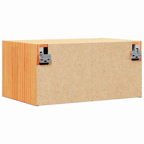 vidaXL Wall-mounted Bedside Table 2 pcs Wax brown 50 x 32.5 x 24 cm