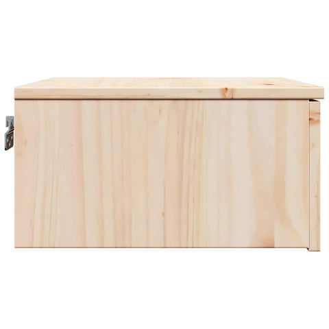 vidaXL Wall-mounted Bedside Table with Drawer Wall-mounted Brown 37 x 35 x 18.5 cm