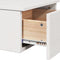 vidaXL Wall-mounted Bedside Table with Drawer Wall-mounted White 37 x 35 x 18.5 cm