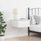 vidaXL Wall-mounted Bedside Table with Drawer Wall-mounted White 37 x 35 x 18.5 cm