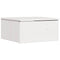 vidaXL Wall-mounted Bedside Table with Drawer Wall-mounted White 37 x 35 x 18.5 cm