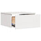 vidaXL Wall-mounted Bedside Table with Drawer Wall-mounted White 37 x 35 x 18.5 cm