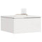 vidaXL Wall-mounted Bedside Table with Drawer Wall-mounted White 37 x 35 x 18.5 cm