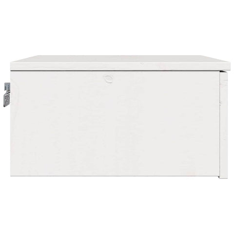 vidaXL Wall-mounted Bedside Table with Drawer Wall-mounted White 37 x 35 x 18.5 cm