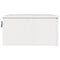 vidaXL Wall-mounted Bedside Table with Drawer Wall-mounted White 37 x 35 x 18.5 cm