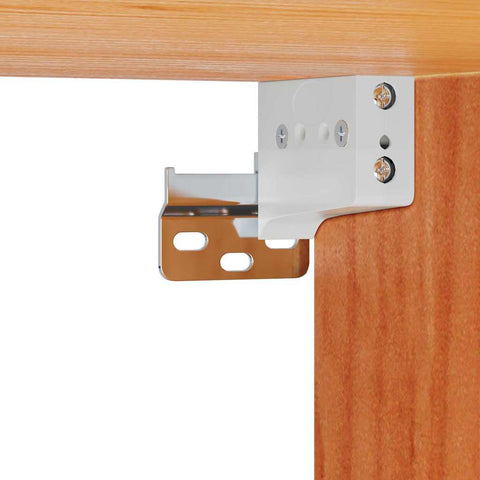 vidaXL Wall-mounted Bedside Table Wax brown 37 x 35 x 18.5 cm