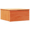 vidaXL Wall-mounted Bedside Table Wax brown 37 x 35 x 18.5 cm