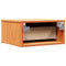 vidaXL Wall-mounted Bedside Table Wax brown 37 x 35 x 18.5 cm