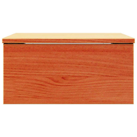 vidaXL Wall-mounted Bedside Table Wax brown 37 x 35 x 18.5 cm