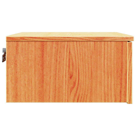 vidaXL Wall-mounted Bedside Table Wax brown 37 x 35 x 18.5 cm