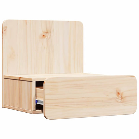 vidaXL Wall-mounted Bedside Table with Drawer Wall-mounted Brown 44 x 32.5 x 40 cm