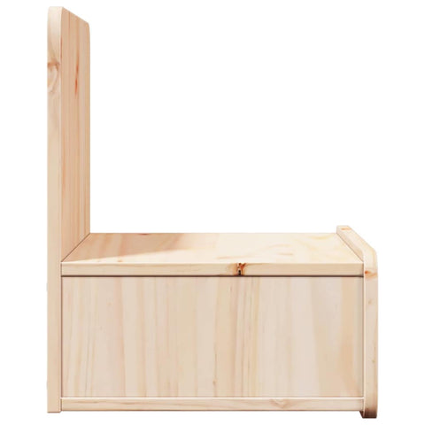 vidaXL Wall-mounted Bedside Table with Drawer Wall-mounted Brown 44 x 32.5 x 40 cm