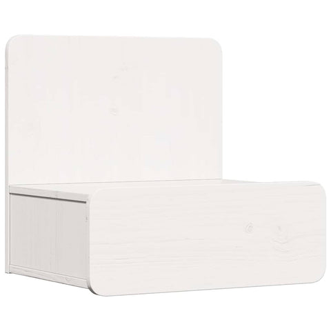 vidaXL Wall-mounted Bedside Table with Drawer Wall-mounted White 44 x 32.5 x 40 cm