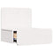 vidaXL Wall-mounted Bedside Table with Drawer Wall-mounted White 44 x 32.5 x 40 cm