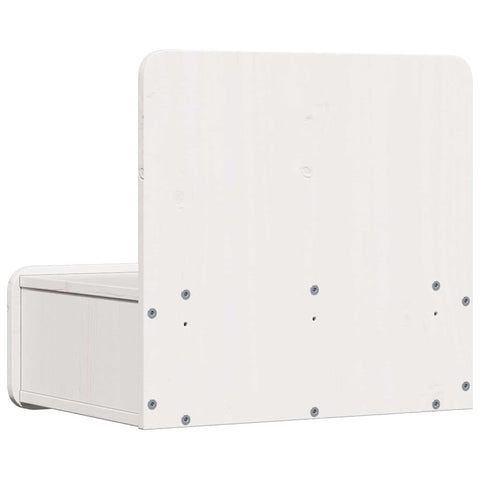 vidaXL Wall-mounted Bedside Table with Drawer Wall-mounted White 44 x 32.5 x 40 cm