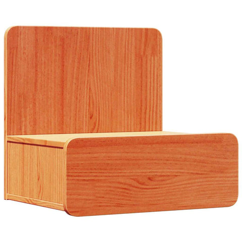 vidaXL Wall-mounted Bedside Table Wax brown 44 x 32.5 x 40 cm