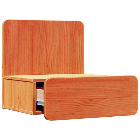 vidaXL Wall-mounted Bedside Table 2 pcs Wax brown 44 x 32.5 x 40 cm