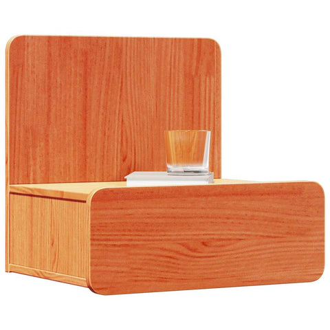 vidaXL Wall-mounted Bedside Table 2 pcs Wax brown 44 x 32.5 x 40 cm
