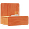 vidaXL Wall-mounted Bedside Table 2 pcs Wax brown 44 x 32.5 x 40 cm