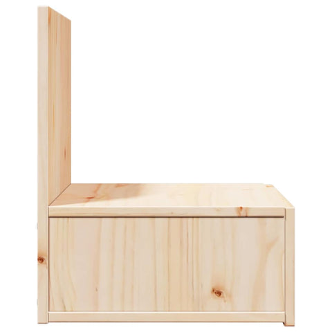 vidaXL Wall-mounted Bedside Table with Drawer Wall-mounted Brown 42 x 32.5 x 40 cm