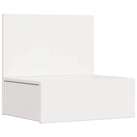 vidaXL Wall-mounted Bedside Table with Drawer Wall-mounted White 42 x 32.5 x 40 cm