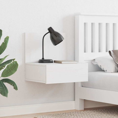 vidaXL Wall-mounted Bedside Table 2 pcs White 42 x 32.5 x 40 cm