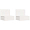 vidaXL Wall-mounted Bedside Table 2 pcs White 42 x 32.5 x 40 cm