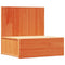 vidaXL Wall-mounted Bedside Table 2 pcs Wax brown 42 x 32.5 x 40 cm