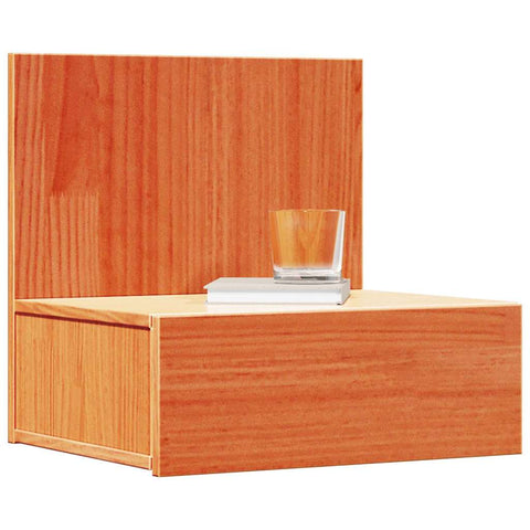 vidaXL Wall-mounted Bedside Table 2 pcs Wax brown 42 x 32.5 x 40 cm