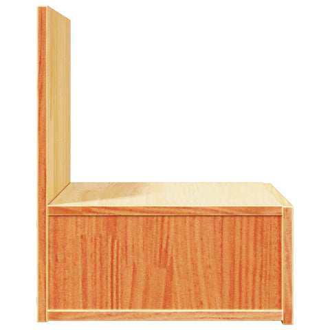 vidaXL Wall-mounted Bedside Table 2 pcs Wax brown 42 x 32.5 x 40 cm