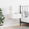 vidaXL Wall-mounted Bedside Table with Drawer Wall-mounted White 39 x 34 x 16.5 cm