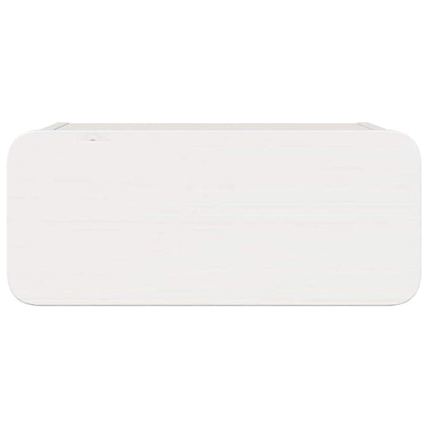 vidaXL Wall-mounted Bedside Table with Drawer Wall-mounted White 39 x 34 x 16.5 cm