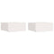 vidaXL Wall-mounted Bedside Table 2 pcs White 39 x 34 x 16.5 cm